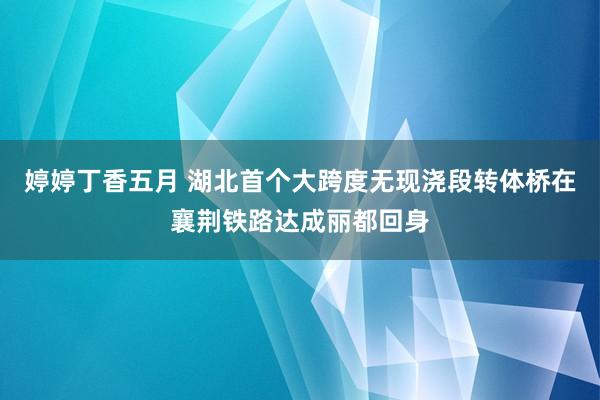 婷婷丁香五月 湖北首个大跨度无现浇段转体桥在襄荆铁路达成丽都回身