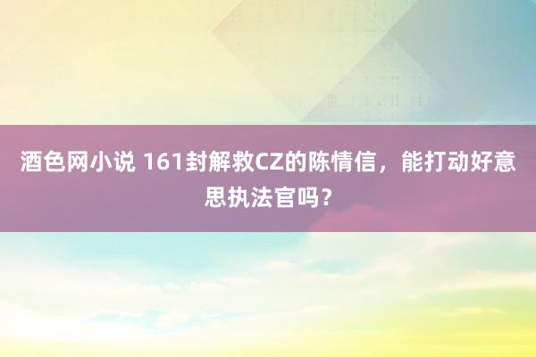 酒色网小说 161封解救CZ的陈情信，能打动好意思执法官吗？